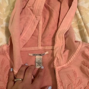 Lucky Brand XS hooded zipper sweater